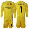 Inter Milan Yann Sommer #1 Torwart Auswärtstrikot 2024-25 Langarm (+ kurze hosen)